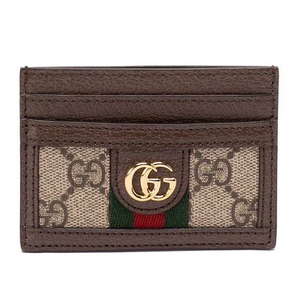 GUCCI Ophidia GG logo web stripe card holder card case - Picture 1 of 3